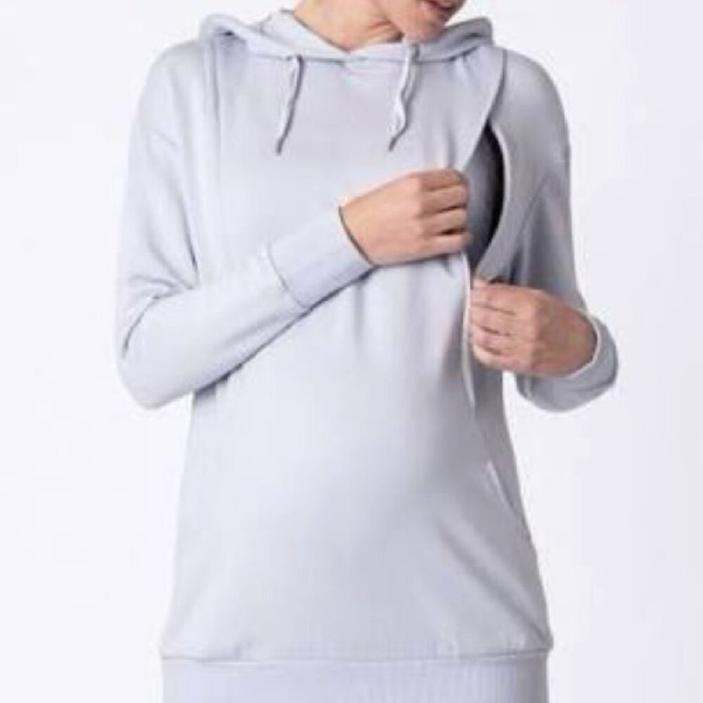 Seraphine Maternity Nursing Hoodie (Powder Blue, Small)